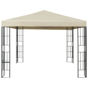 Pavilion Grădină 3x3m - Crem, Cadru Oțel, Acoperiș Poliester 2