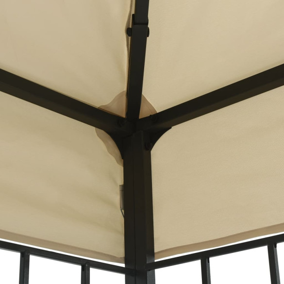 Pavilion Grădină 3x3m - Crem, Cadru Oțel, Acoperiș Poliester Pavilion Grădină 3x3m - Crem, Cadru Oțel, Acoperiș Poliester
