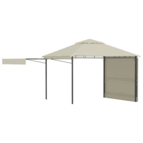 Pavilion Extensibil cu Acoperiș Dublu - 3x3 m - Crem 2