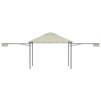 Pavilion Extensibil cu Acoperiș Dublu - 3x3 m - Crem