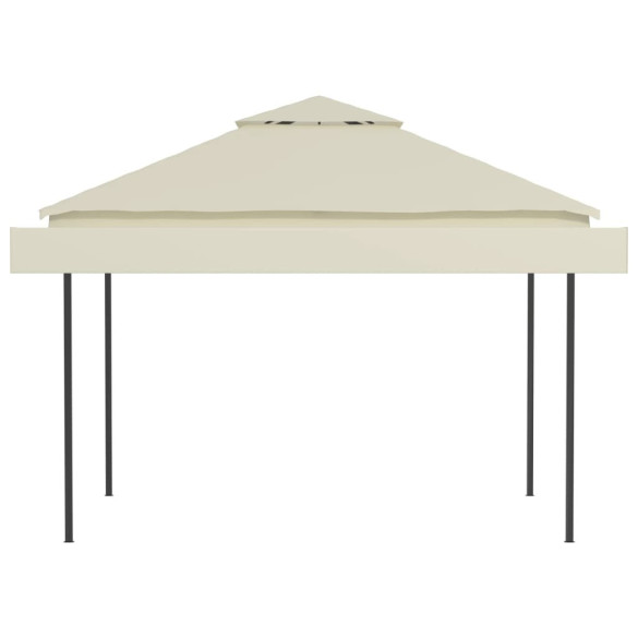 Pavilion Extensibil cu Acoperiș Dublu - 3x3 m - Crem