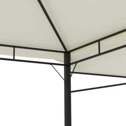 Pavilion Extensibil cu Acoperiș Dublu - 3x3 m - Crem