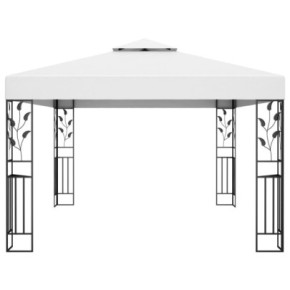 Pavilion Gradină Alb 3x4m - Acoperiș Dublu | Livrare Gratuită 2