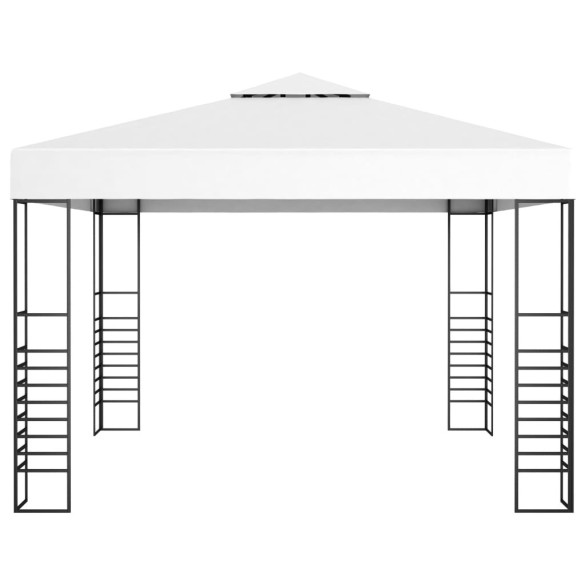 Foișor Grădină Alb 3x3m - Cadru Oțel, Acoperiș Textil Foișor Grădină Alb 3x3m - Cadru Oțel, Acoperiș Textil