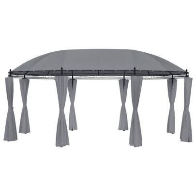 Pavilion cu perdele - antracit - 520x349x255 cm
