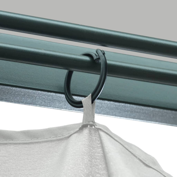 Pavilion cu Perdele Crem 3x3m - Aluminiu | Livrare Gratuită Pavilion cu Perdele Crem 3x3m - Aluminiu | Livrare Gratuită