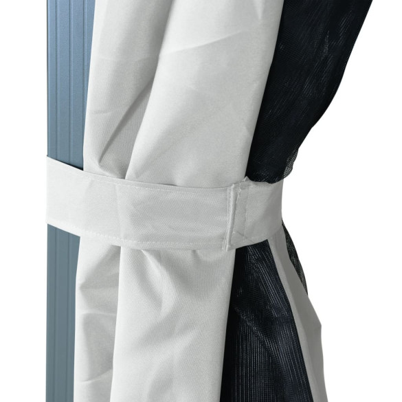 Pavilion cu Perdele Crem | 400x300 cm | Aluminiu Rezistent