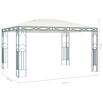 Pavilion Grădină Crem 4x3m | Livrare Gratuită