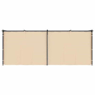 Pavilion cu Draperii Crem 3x6m - Oțel Rezistent | Livrare Gratuită