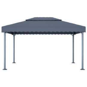 Pavilion Antracit Aluminiu 400x300cm | Livrare Gratuită 2