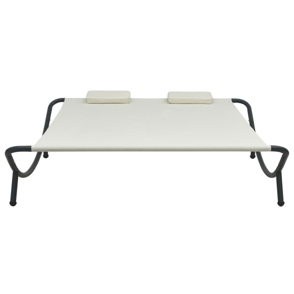 Pat Șezlong Exterior Crem - Material Textil Rezistent