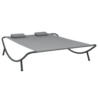Pat dublu de exterior - antracit - material textil