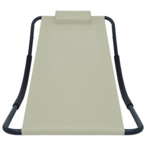 Pat Grădină Crem 200x90cm Oțel - Livrare Gratuită 2