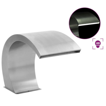 Fântână Piscină LED Oțel Inoxidabil | Livrare Gratuită