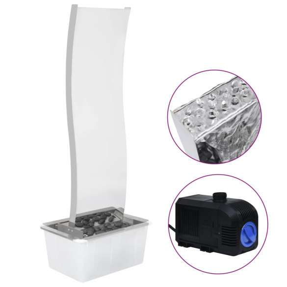 Fântână Grădină Oțel Inoxidabil cu Pompă 3000L/h - Decor Ape