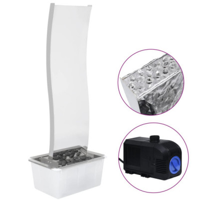 Fântână Grădină Oțel Inoxidabil cu Pompă 3000L/h - Decor Ape