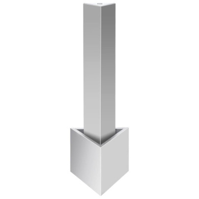 Fântână de Grădină Triunghiulară - Oțel Inoxidabil - 110 cm