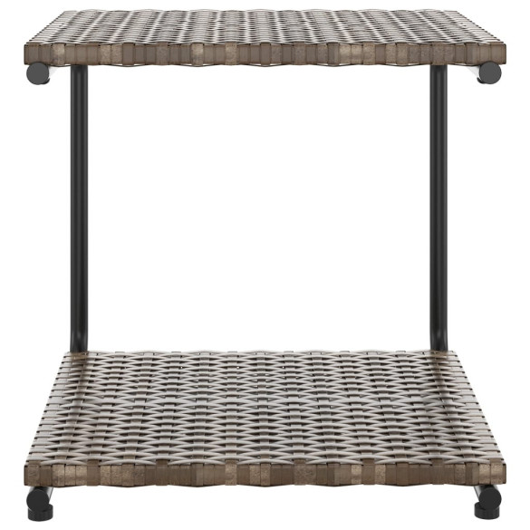 Pat Grădină 2 Persoane cu Perne - Poliratan Maro