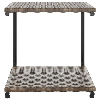 Pat Grădină 2 Persoane cu Perne - Poliratan Maro