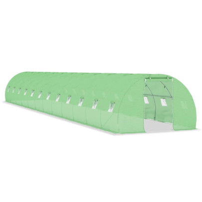 Seră 54 m² - Oțel Galvanizat, 24 Ferestre - Livrare Gratuită