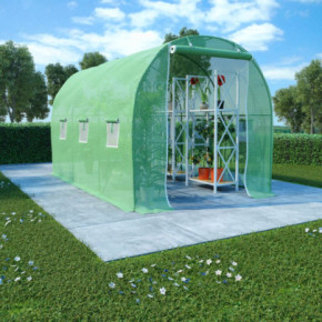 Seră Verde 3,43x2m - Oțel Galvanizat | Livrare Gratuită