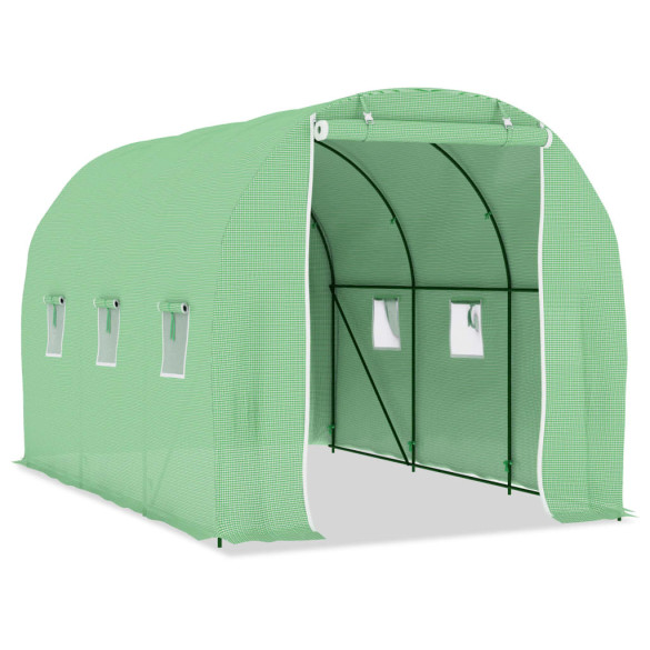 Seră Verde 3,43x2m - Oțel Galvanizat | Livrare Gratuită Seră Verde 3,43x2m - Oțel Galvanizat | Livrare Gratuită