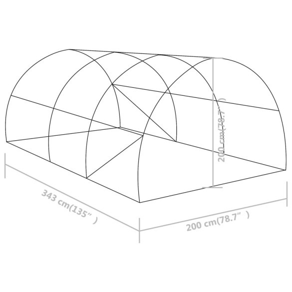 Seră Verde 3,43x2m - Oțel Galvanizat | Livrare Gratuită Seră Verde 3,43x2m - Oțel Galvanizat | Livrare Gratuită
