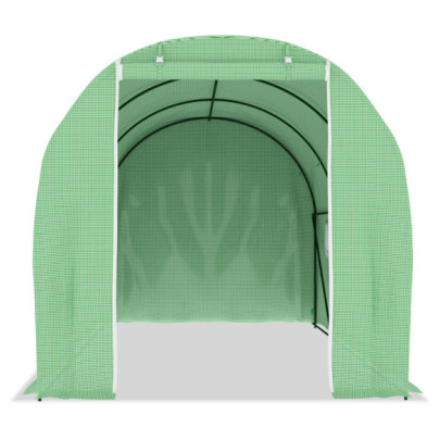 Seră Verde 4.5x2m cu Ventilație | Livrare Gratuită