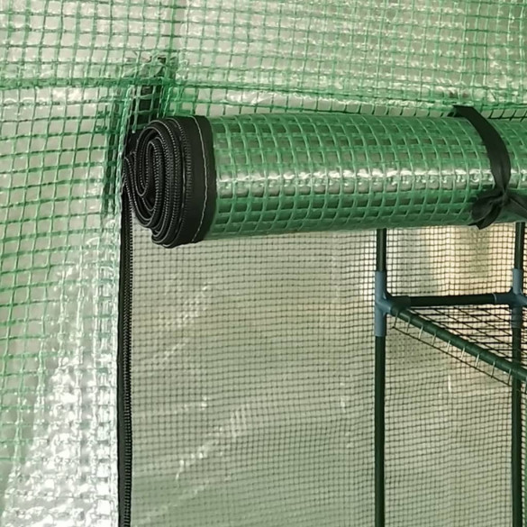 Seră cu Rafturi - 227x223 cm - Oțel | Livrare Gratuită Seră cu Rafturi - 227x223 cm - Oțel | Livrare Gratuită