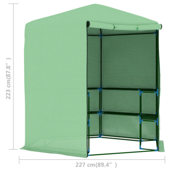 Seră cu Rafturi - 227x223 cm - Oțel | Livrare Gratuită Seră cu Rafturi - 227x223 cm - Oțel | Livrare Gratuită