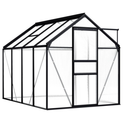 Seră - antracit - 4,75 m² - aluminiu