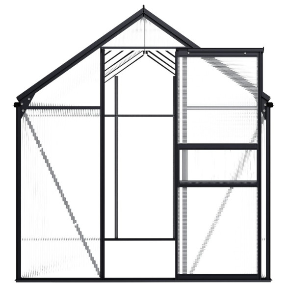 Seră Antracit Aluminiu 5.89 m² - Livrare Gratuită