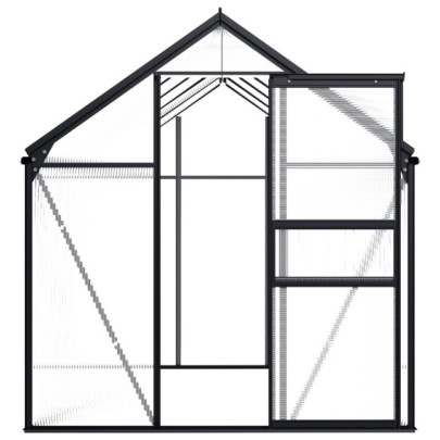 Seră Antracit Aluminiu 5.89 m² - Livrare Gratuită