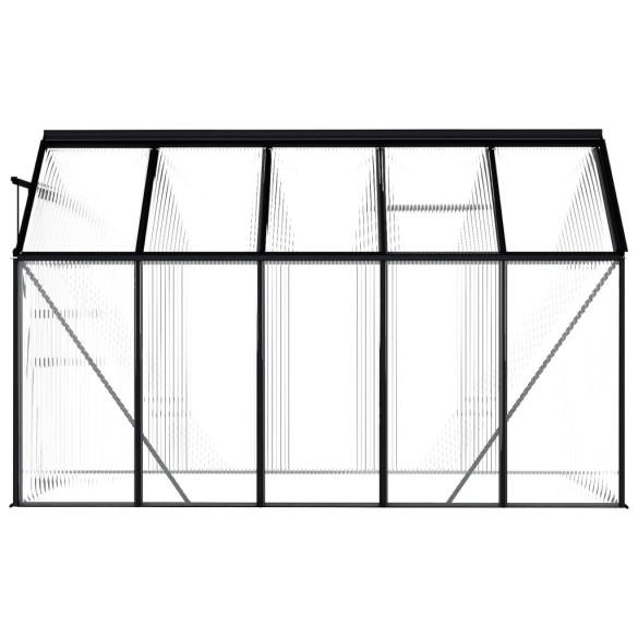 Seră Antracit Aluminiu 5.89 m² - Livrare Gratuită