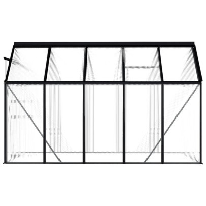 Seră Antracit Aluminiu 5.89 m² - Livrare Gratuită