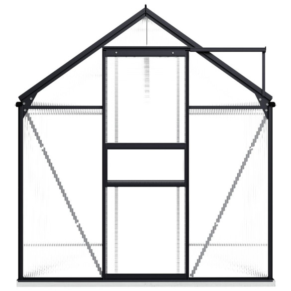 Seră Aluminiu Antracit 4,75m² - Livrare Gratuită