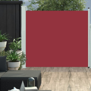 Copertină Laterală Retractabilă Roșie - 170x300 cm