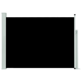 Copertină Laterală Retractabilă Terasă - Negru 120x500 cm 2