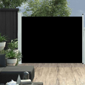 Copertină Laterală Retractabilă - 140x500 cm | Negru