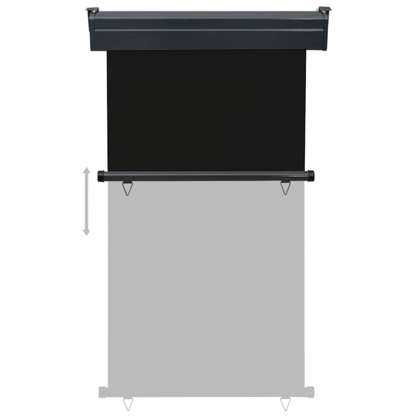 Copertină laterală balcon negru 100x250 cm | Livrare gratuită