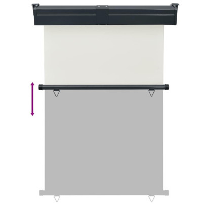 Copertină Laterală Balcon Crem 125x250 cm | Livrare Gratuită