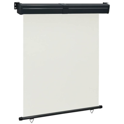 Copertină laterală balcon crem | Intimitate și protecție solară