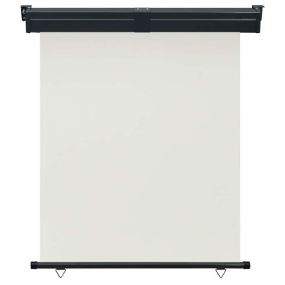 Copertină laterală balcon crem | Intimitate și protecție solară