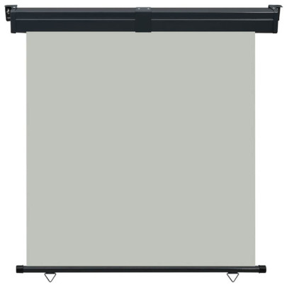 Copertină laterală balcon gri | Protecție soare și intimitate