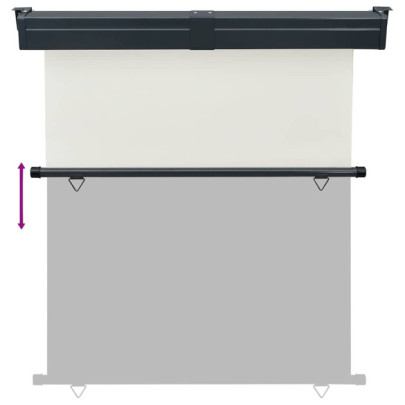 Copertină Laterală Balcon Crem | Protecție Soare & Intimitate