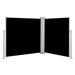 Copertină Laterală Retractabilă Negru - 100x600 cm 2