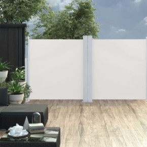Copertină Laterală Retractabilă Crem - 120x600 cm