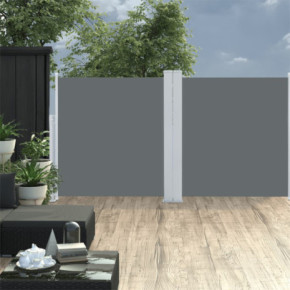 Copertină Laterală Retractabilă Antracit 120x600 cm