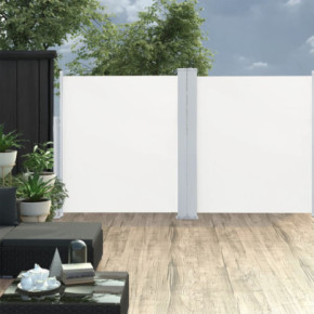 Copertină Laterală Retractabilă Crem - 140x600 cm | Livrare Gratuită