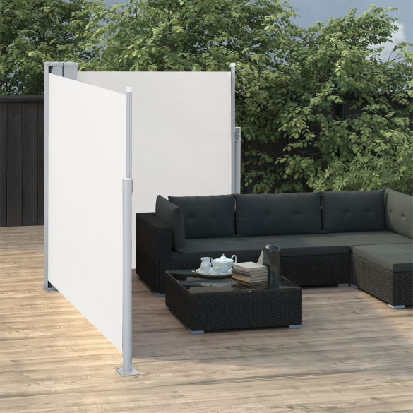 Copertină Laterală Retractabilă - Crem - 170x600 cm | Livrare Gratuită Copertină Laterală Retractabilă - Crem - 170x600 cm | Livrare Gratuită